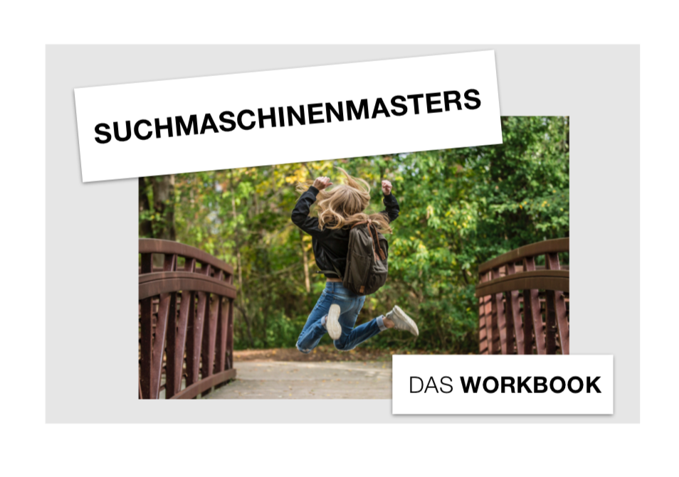 Deckblatt Workbook Suchmaschinenmasters